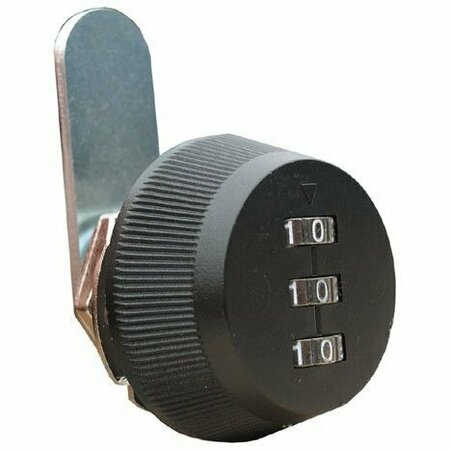 COMBI-CAM Combination Cam Lock 7/8 in. Cylinder Length Black 7850M-Black